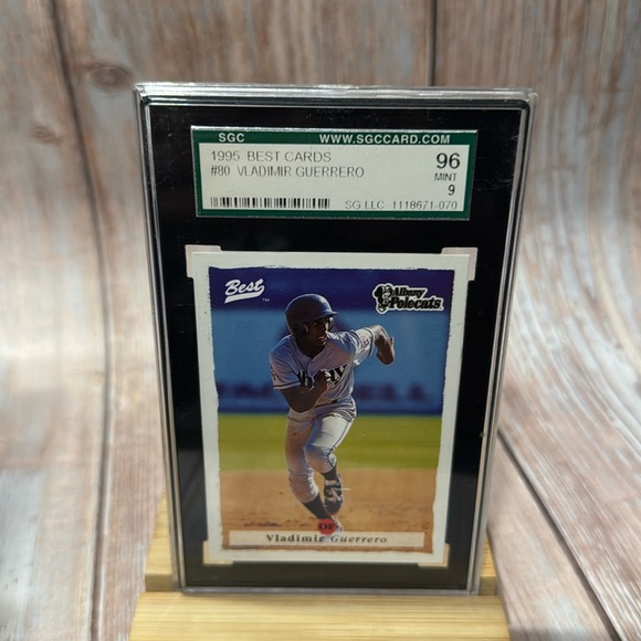 1995 Best Cards #80 Vladimir Guerrero SGC Card 96 Mint 9 Baseball Card Item #396 - Picture 2 of 3